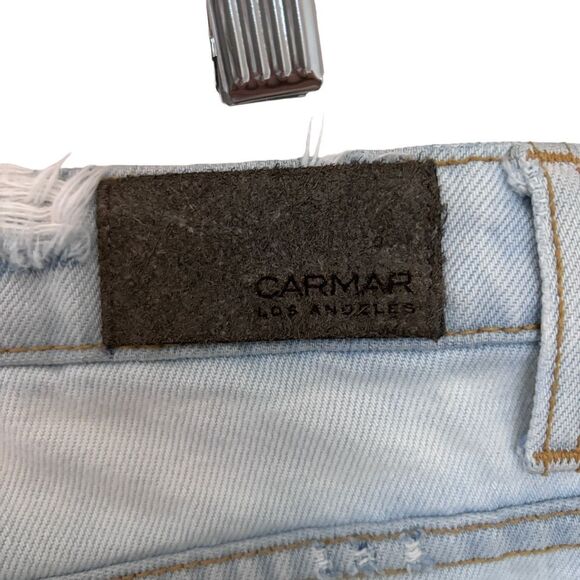 Carmar Light Wash Denim Ripped Jeans Size 27 - Picture 6 of 11